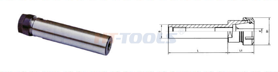 Straight Shank Collet Chuck with Standard Nut